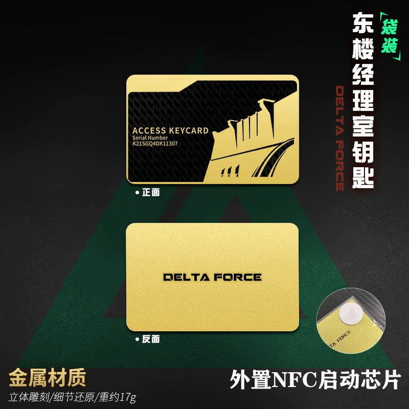 Delta Action NFC игра. Металлическая карта, карта номера гостиницы, восточное здание, менеджер номера, президент, гостиная, игровая периферия