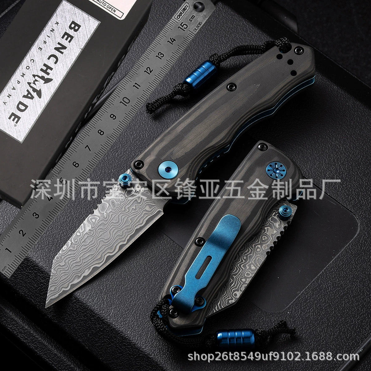 Ручка из углеродного волокна Дамасская сталь benchmade 290 -434.999999999% off нож для кемпинга на открытом воздухе, производитель складных ножей оптом