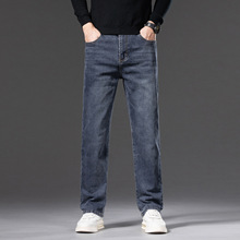 新塘牛仔裤男2025新款春秋款高弹力修身直筒男裤高端休闲长裤子男
