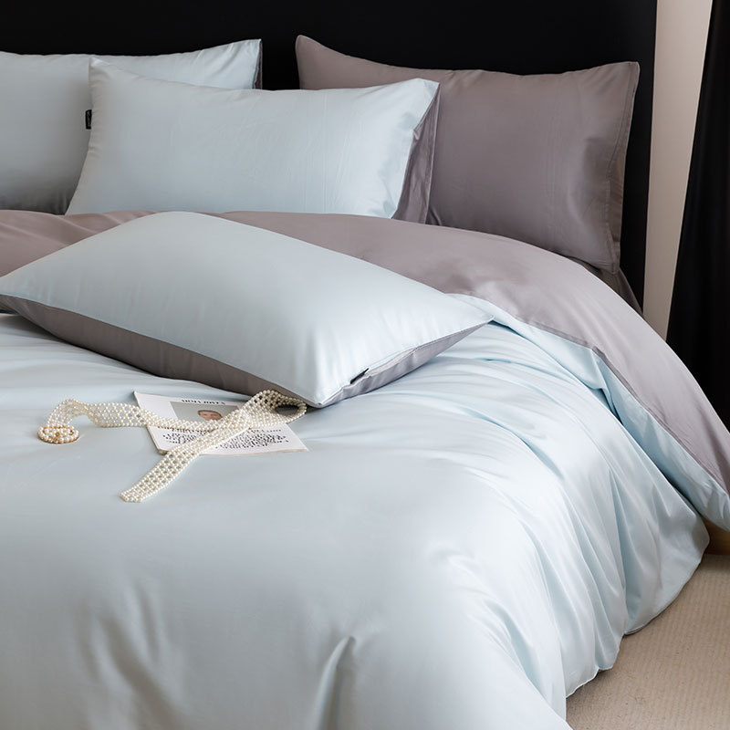 High-end 100S Xinjiang algodón cama de lana larga cuatro piezas de algodón sábanas cubierta cama