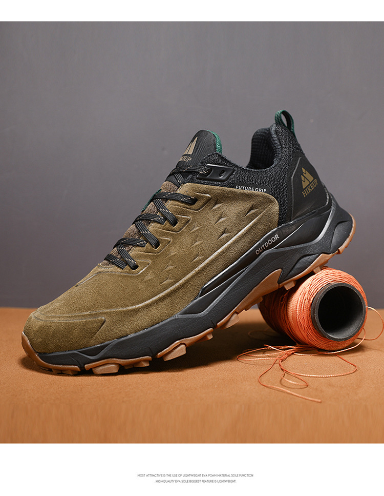 ShoeGlobe ShoeGlobe Outdoor Professional Hiking Men's Trail Running Travel Waterproof Non-Slip Lightweight Trekking Low-Cut Casual Shoes_voghion.com