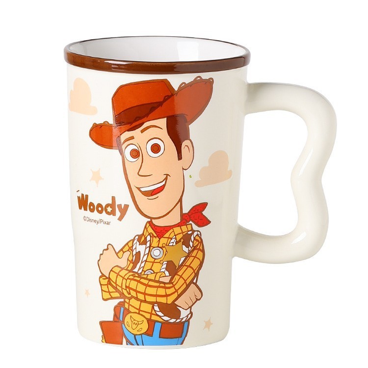 Tazas de Toy Story de gran capacidad de tazas de cerámica nuevas caricaturas de alto valor de pareja tazas de agua de oficina