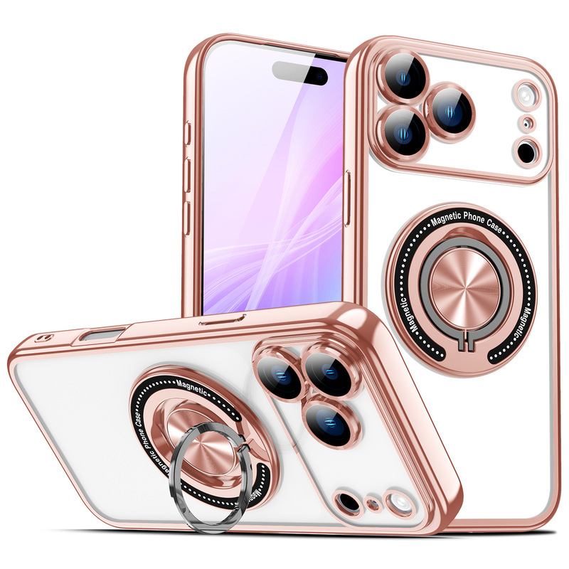 苹果17promax磁吸手机壳iPhone16旋转指环15/14支架13防摔保护套|undefined