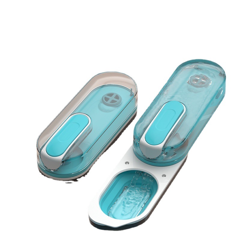 Taza de agua para mascotas perro fuente de agua plegable botella de agua para mascotas suministros portátiles Amazon Venta caliente