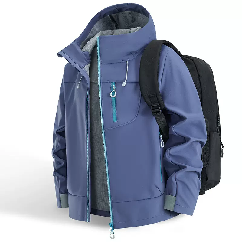 2025秋冬新款软壳衣男户外单层冲锋衣女秋冬防风防水外套情侣款