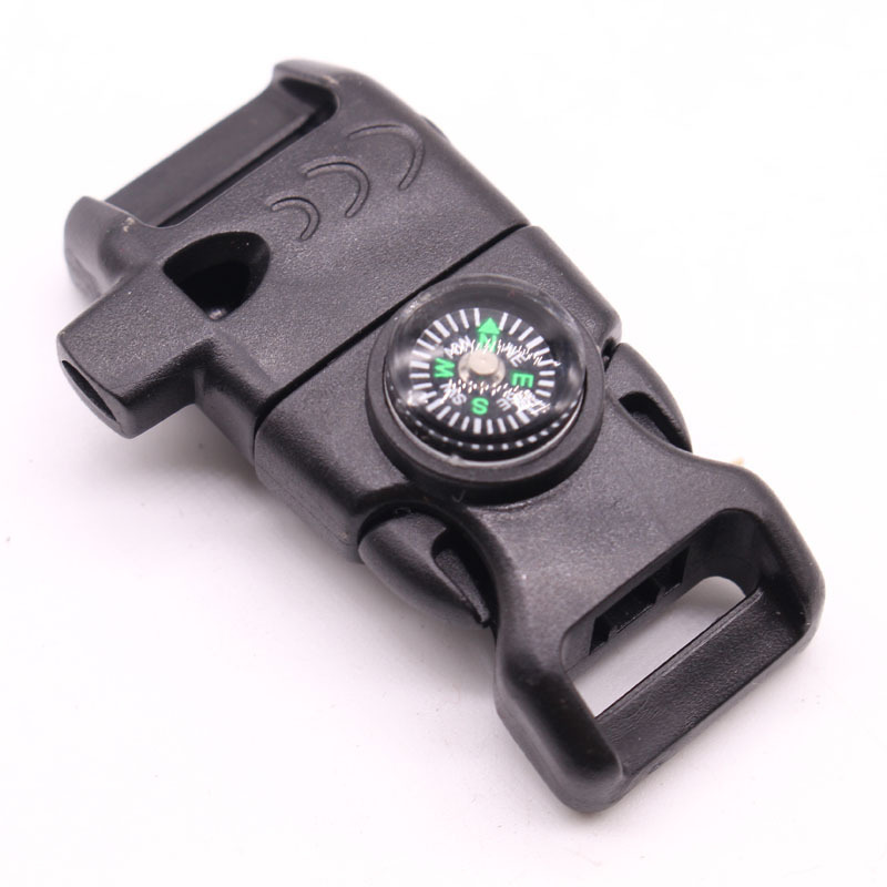 Buckle Paracord Bracelet Seven-Core Braided Wrist Buckle Survival Emergency Bracelet Accessories Outdoor Accessories Compass