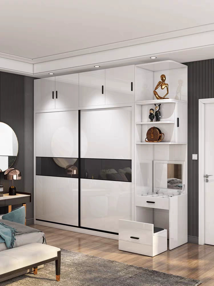 W6 Highlight Wardrobe Gate Customized Home Beds Pushing Door Moving Gate Molescase Gate Customize Simple Western Qi -resistant and wear -resistant