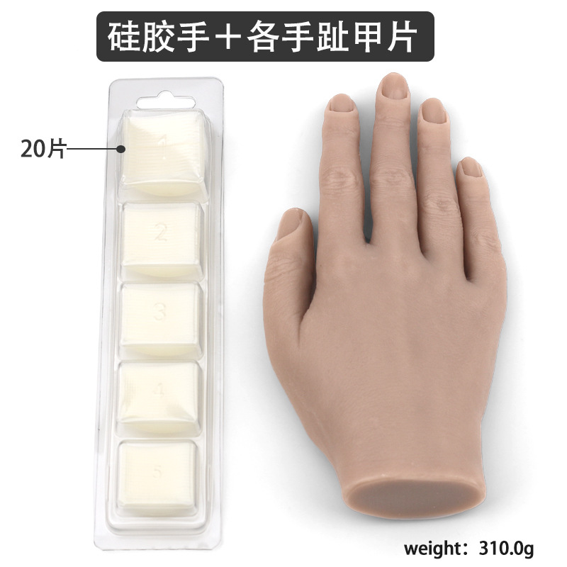 Mano falsa de silicona pura sin brazo