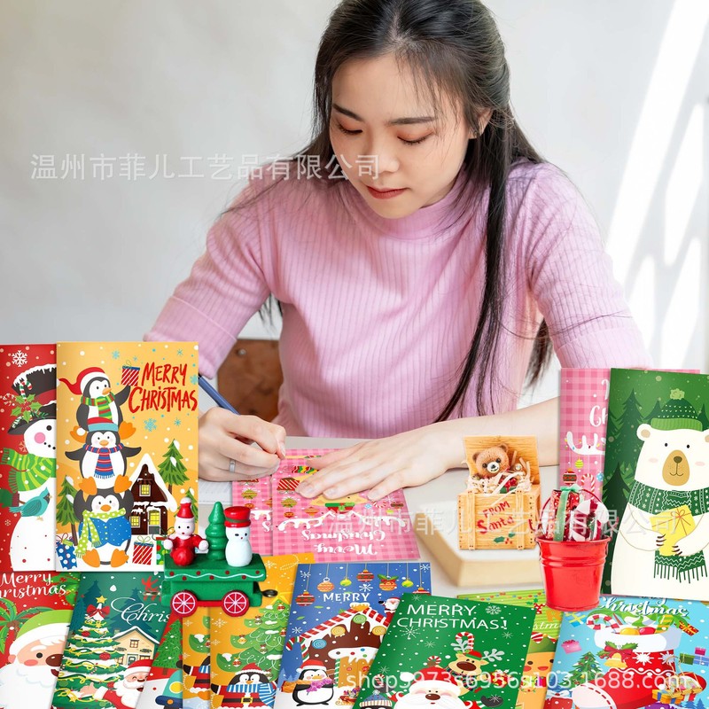 JS064 圣诞节日口袋记事本 横线本车线本 雪人白熊装饰学生笔记本|undefined