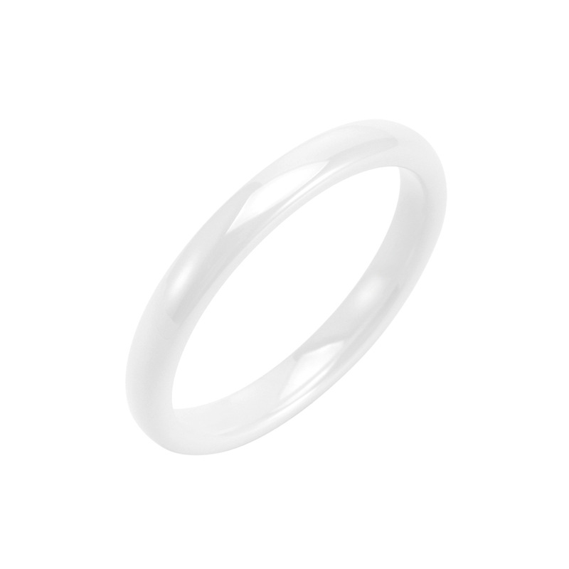 1 Piece Quantity Retro Classic Style Geometric Ceramics Plating Unisex Rings Men Band Rings