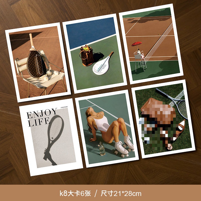 K8 대형 카드 6장/21*28cm