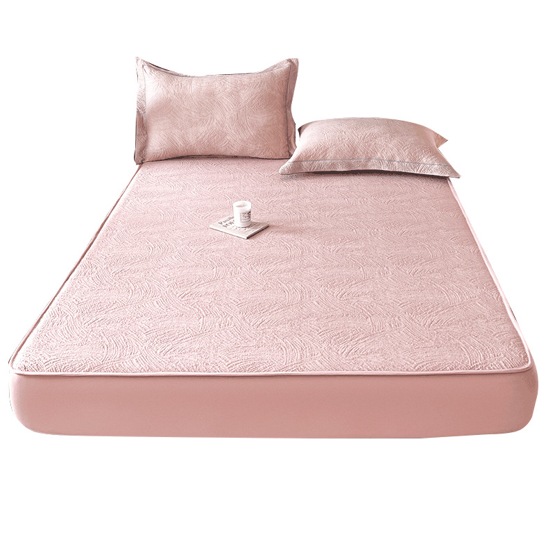 2025 nueva estera de seda de hielo de verano, sábana de cama de tres piezas, clase A, dormitorio de verano maternoinfantil, mesa suave lavable a máquina