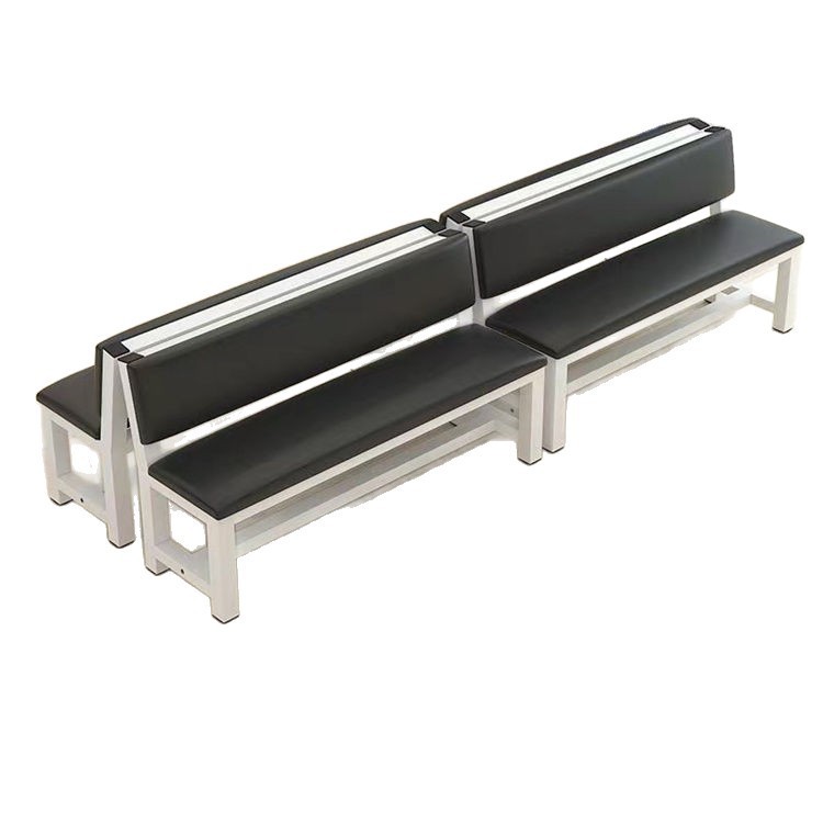 Fábrica directa de bolsas blandas sofá respaldo silla de cuero gimnasio campo de descanso barbería silla de espera respaldo image 5