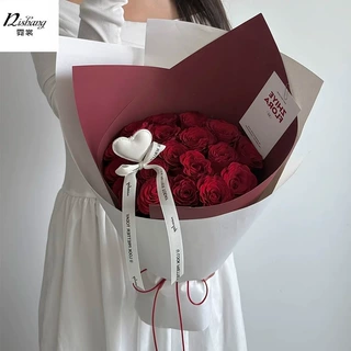 180克高定造型纸 彩色加厚硬卡纸花束包花纸 花艺礼物鲜花包装纸