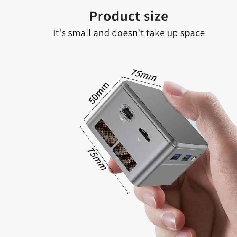 N5105 Mini Хост 2.5G4 сетевой порт R1 Mini Карманный мягкий маршрутизатор MINI PC