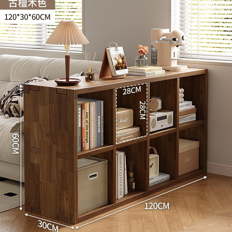 estantería de madera sólida piso bajo armario armario de almacenamiento sala de estar casero combinación de almacenamiento de artículos armario de pared