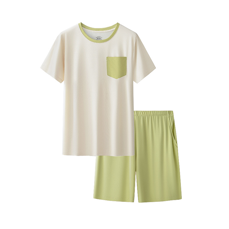 Procesamiento personalizado nuevo estilo Youkesk primavera y verano traje de servicio a domicilio para mujer cuello redondo puede salir pijamas delgados pijamas pantalones de pijama