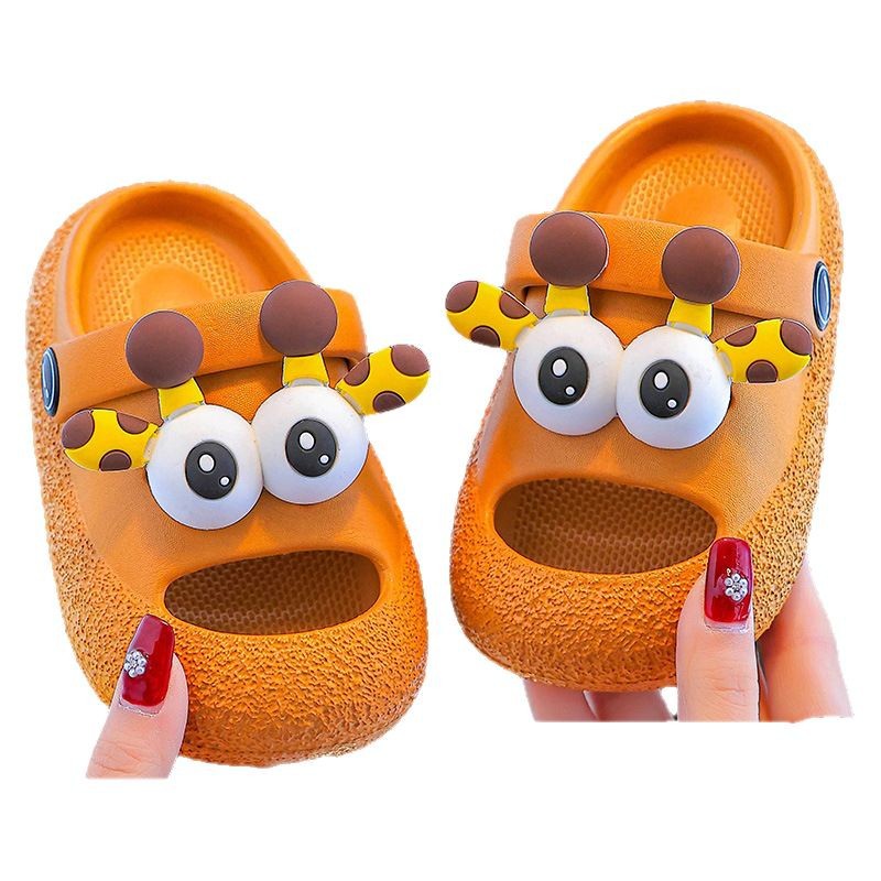 Sandalias infantiles EVA niñas de verano caricaturas lindas antideslizantes desgaste baño interior zapatillas de baño suave para niños