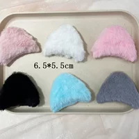 Корейский двусторонний Кролик Плюшевые кошачьи ушки DIY головной убор повязка на голову кукла декоративные аксессуары кошачьи уши оптом
