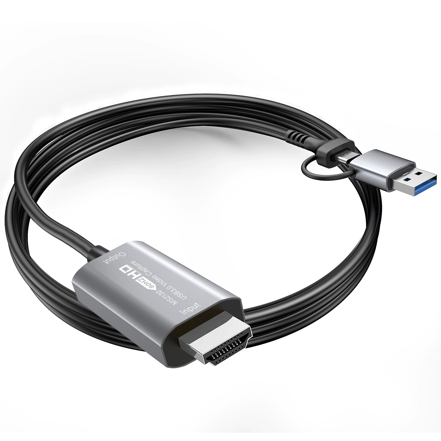 HDMI аудио/видео USB карта захвата MS2130 петля выход 4K изображение сборщик типа-c для прямых трансляций