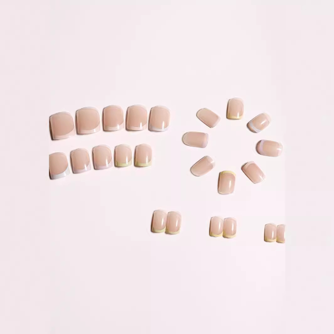 Verano Macaron francés usar piezas de uñas cortas de alta calidad productos terminados manicure falsas al por mayor piezas de uñas desmontables