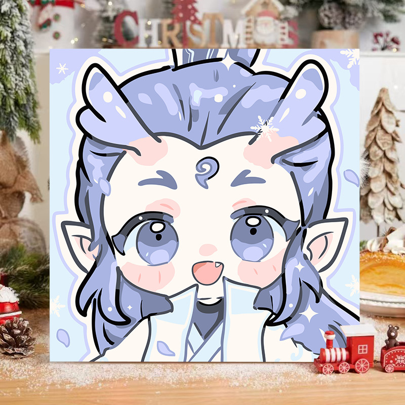 M386 / 20*20cm 후면 패널+페인트+브러시