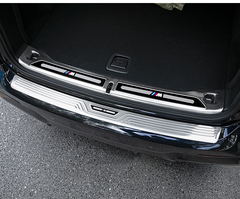 Suitable for 18-24 Bmw X3 Door Sill Protection Strips Modified Ix3 Rear Guard Plate Tail Box Pedal Car Decoration Accessories