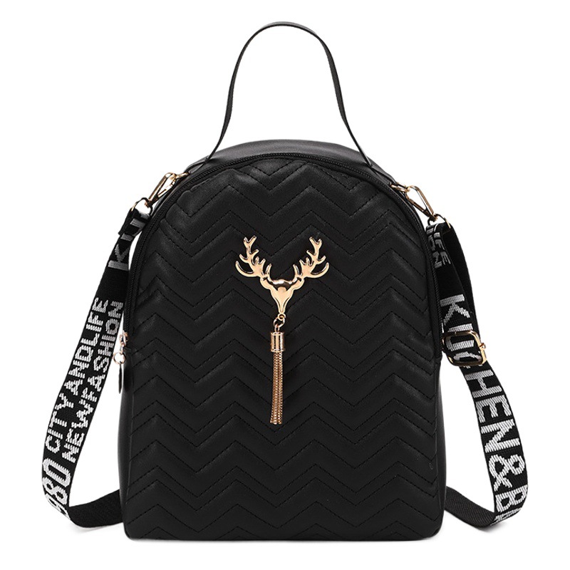 Bolso de mujer 2023 nueva ola bordada borla cinta decorativa mochila bolso de hombro casual