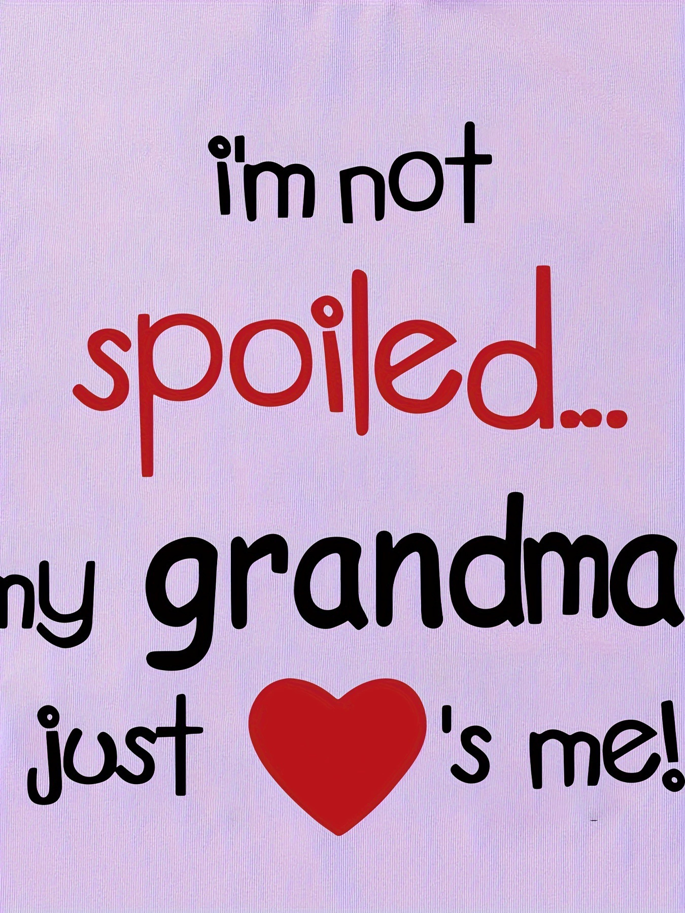 [1pc Девочья хлопковая футболка с круглым вырезом и надписью I'm Not Spoiled]
