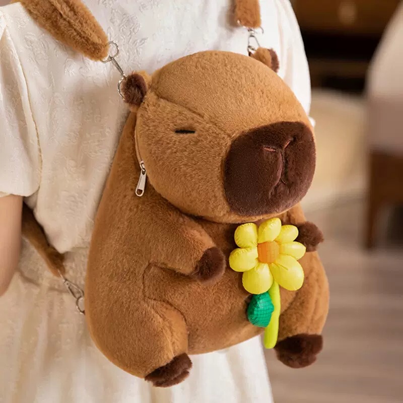 新商品のクロスボーダーのカピバラのリュックサックのネットはぼうっとしています。|undefined
