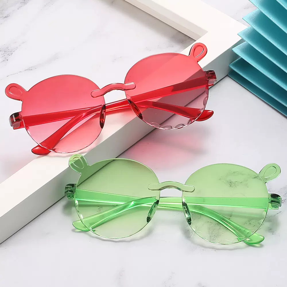 跨境儿童时尚太阳镜男女宝宝可爱个性墨镜潮流网红街拍太阳眼镜