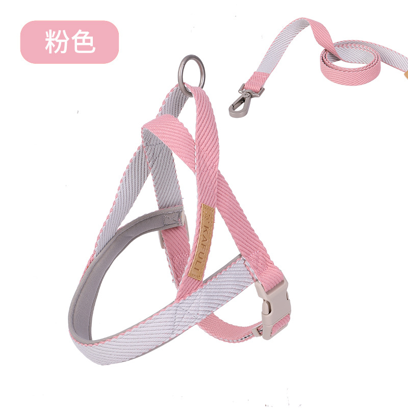 Transfronterizo Amazon Venta caliente perro mascota correa de pecho cuerda de tracción en stock al por mayor poliéster correa de perro traje al por mayor