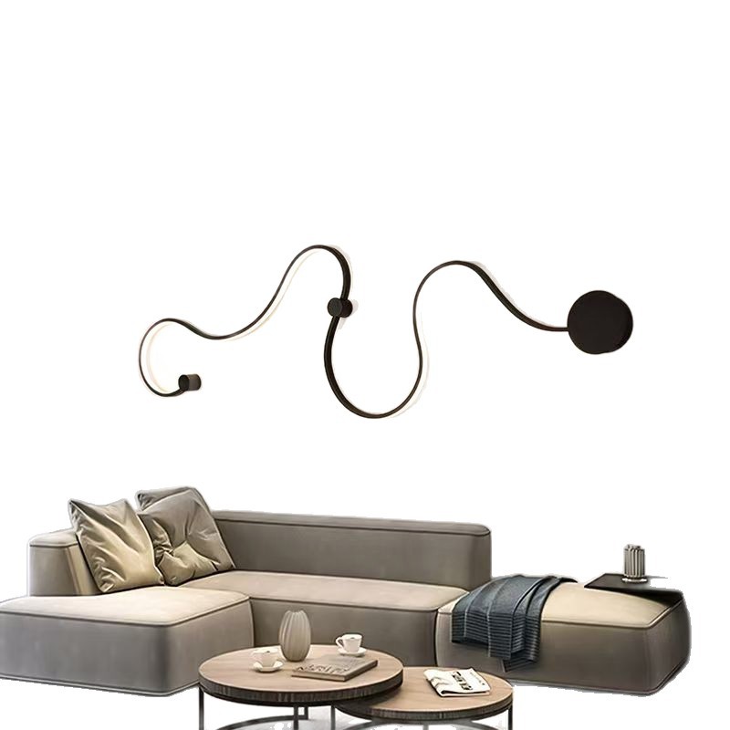 lámparas de pared de fondo de la sala de estar lámparas de pared de estilo nórdico moderno pasillo de entrada lámpara decorativa de dormitorio