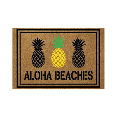 Floor Mats for Home Entrance, Avtomobil döşəmə paspasları - three-pineapples-4060cm-crystal-velvet