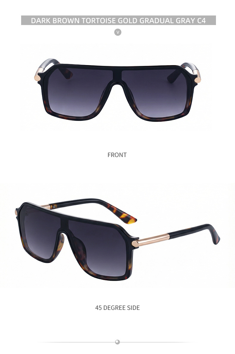 Steampunk Einteilige Schild Sonnenbrille Männer 2026 Luxus Marke Vintage Übergroßen Metall Großen Rahmen Sonnenbrille für Männliche Sport brillen – Detail 13