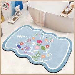 硅藻泥軟墊浴室吸水速干防滑地墊衛生間廁所門地毯家用簡約腳墊