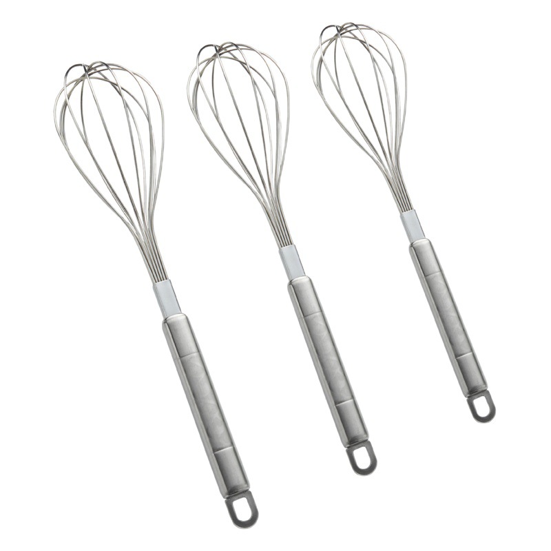 Isla Qi batidor de huevo de acero inoxidable cocina Harina de huevo manual licuadora hogar hornear herramienta dispensador de crema