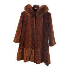新款羊剪绒大衣女颗粒皮草外套中长款海宁狐狸毛羊毛连帽一体特价