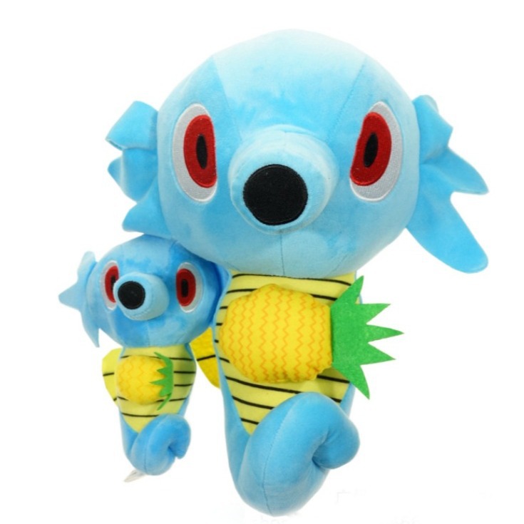 2款墨海马毛绒公仔 刺龙王初级进化版玩具娃娃玩偶