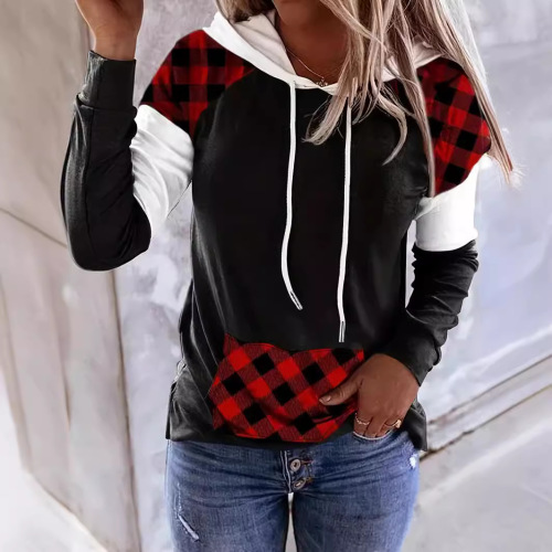 Factory Direct Sale Autumn/Winter Cross-Border International Trade Trendy Casual Sport Sweatshirt Wholesale Hooded Sweatshirt for Women