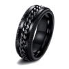 Chain stainless steel, men's fashionable ring for beloved, suitable for import, wish