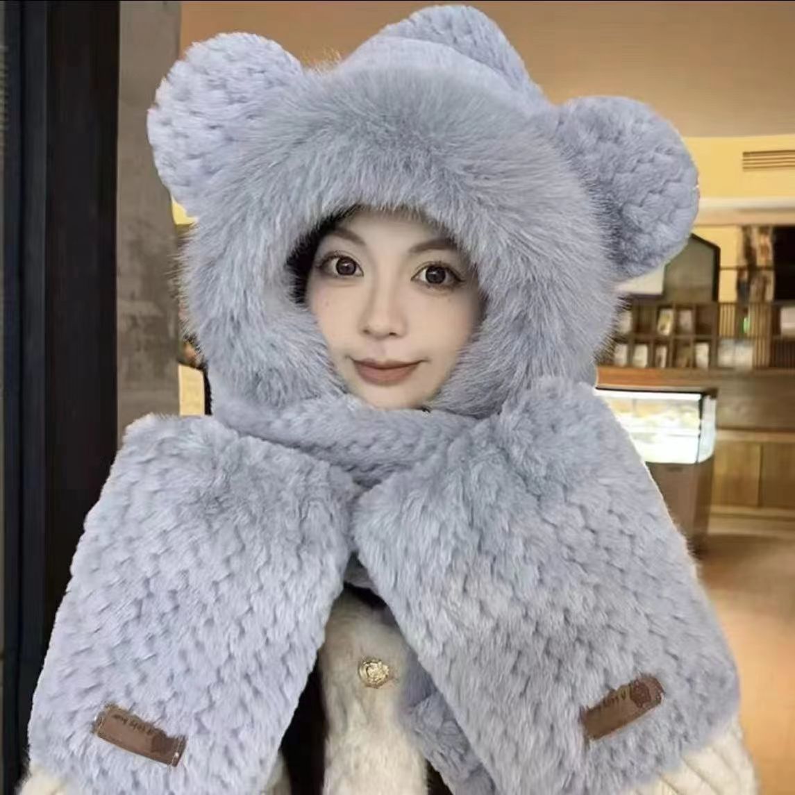 [엠보싱귀 3종세트] 그레이