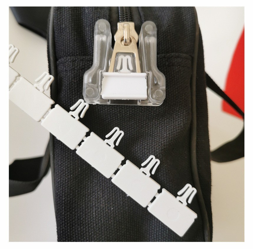 一次性塑料锁片银行管理金融封包袋保密锁头专用可印编号卡封片