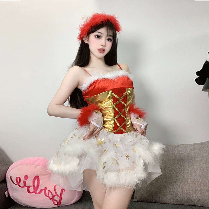 Новый рождественский костюм Европейский и Американский большой размер рождественские вечеринки