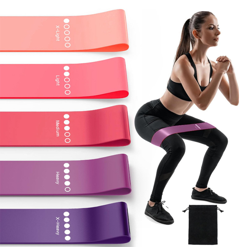 High Elasticity Tear Resistant Elastic Circle Hip Training Loop Belt Fitness Band Men Women Body Stretching Home Exercise