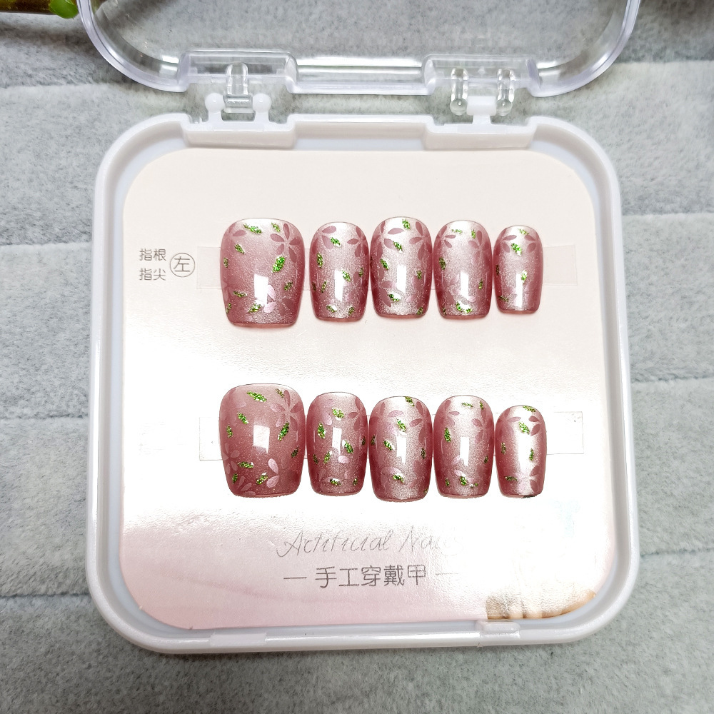 10 piezas decodificadas de fototerapia manual para usar uñas parche de uñas simple sensación de alta calidad caja de almacenamiento de uñas image 33