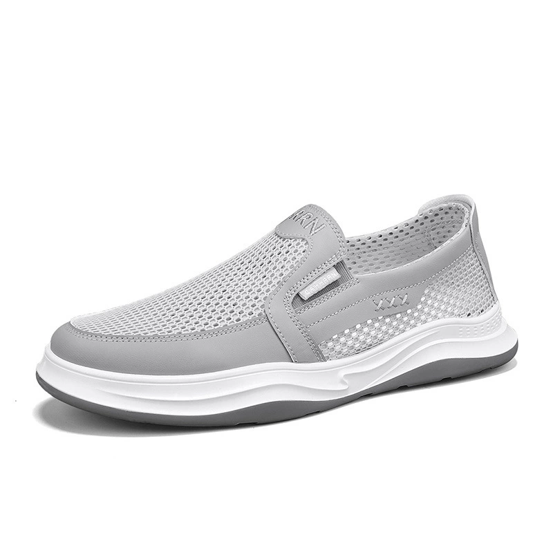 Summer breathable slip-ons, sports casual footwear for leisure, sports shoes, walking shoes, for middle age, soft sole