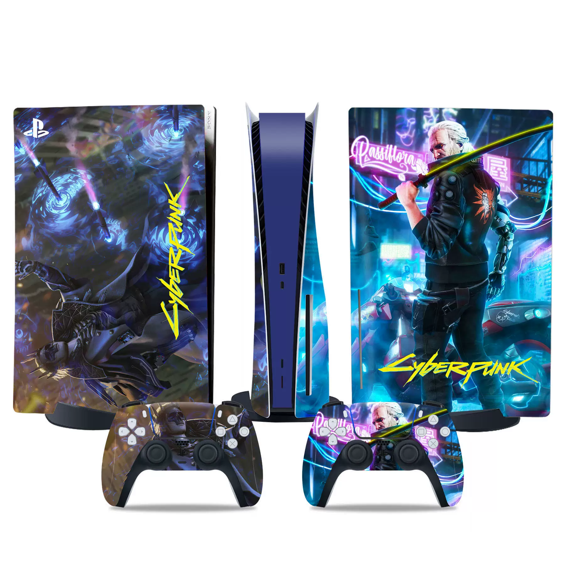 PS5 console skin, optical drive version, colorful vinyl film, removable adhesive