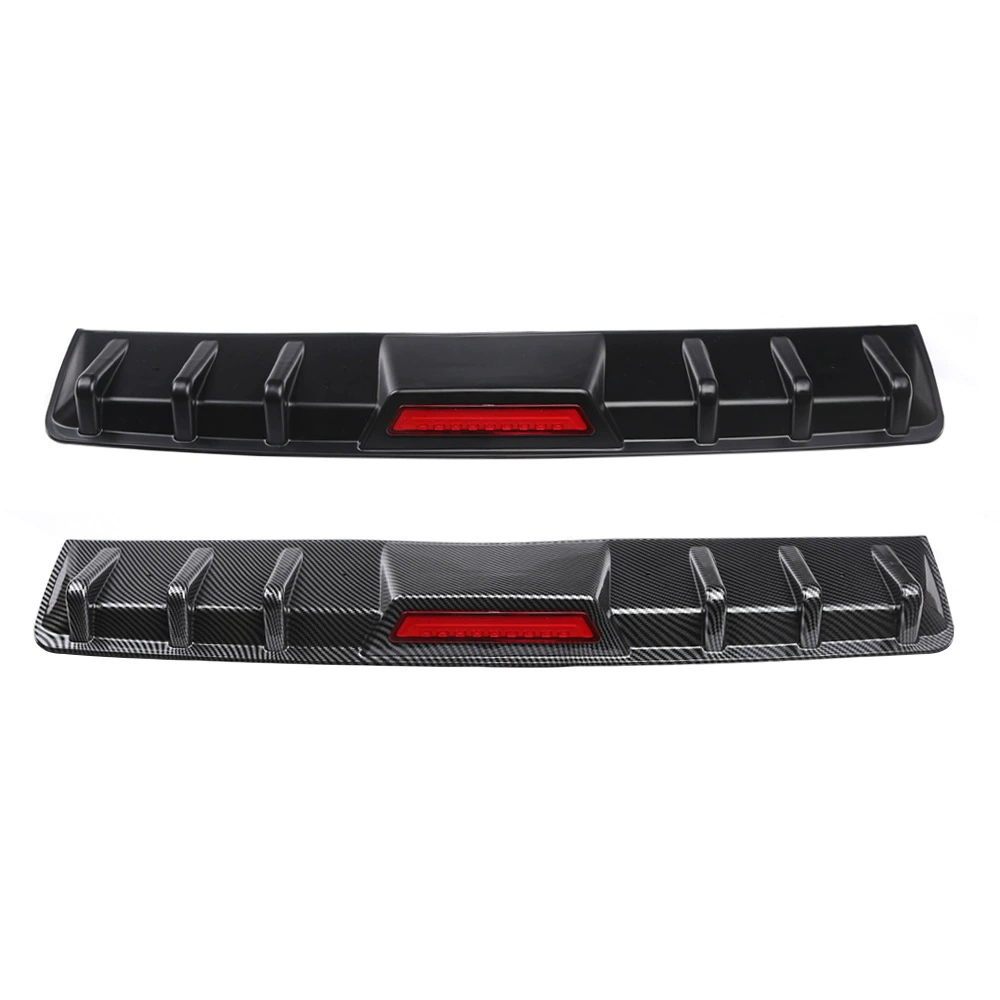 Car rear spoiler with LED light Car rear spoiler with light Car universal shark fin rear bumper deflector