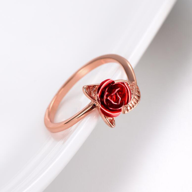 Fashion Flower Alloy Plating Womenu0027S Open Ring 1 Piece